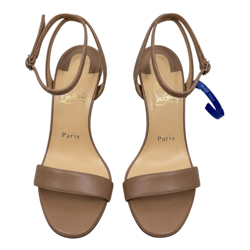 Christian Louboutin Miss Z 100 Strappy Sandal Blush Beige Size 36.5 - Picture 5 of 12